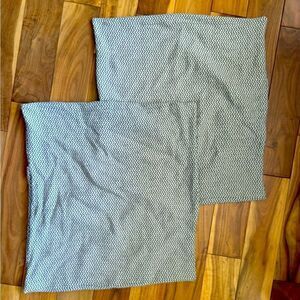 Set of 2 large pillow covers.